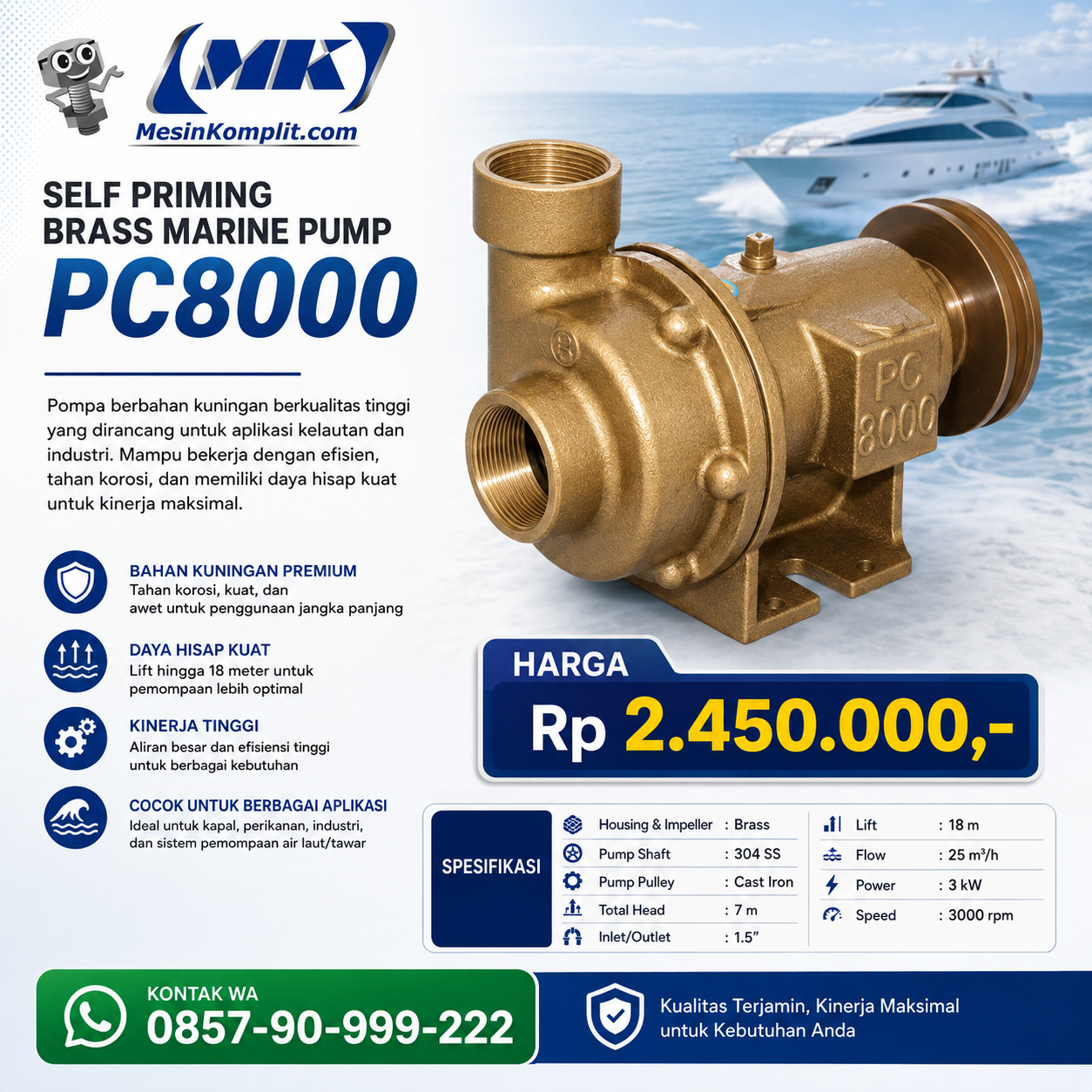 Pompa Keong Marine Kuning...